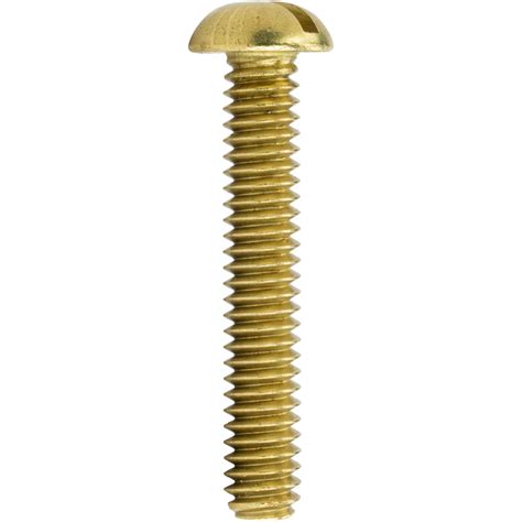 10 24 Brass Round Head Machine Screws Bolts Slotted Drive All Lengths