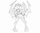 Skullgirls Filia Coloring Pages Character sketch template