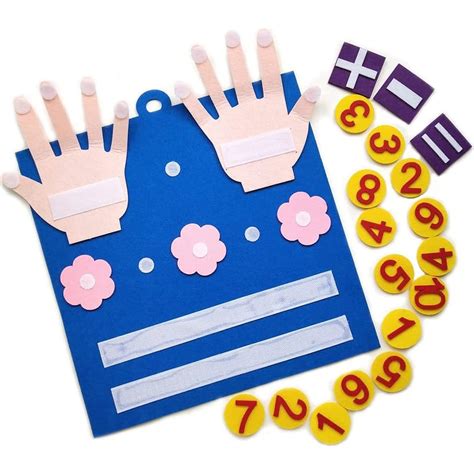 buy  anna montessori learning toddler felt educational toy finger