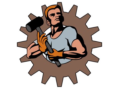worker logo  tony jankowski  dribbble