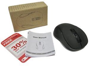 black wireless mouse model ge  windows mac winstructions nib ebay