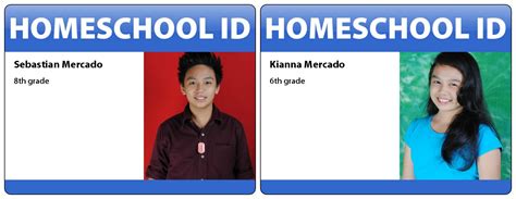 homeschool id cards