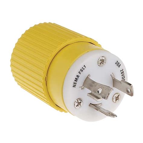 hubbell  amp male twist lock electrical plug capt harrys fishing supply