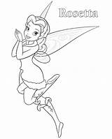 Tinkerbell Rosetta Sininho Digis Tinker Fairies sketch template