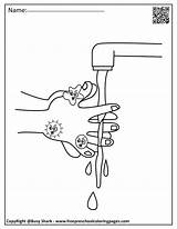 Washing Hands Germs sketch template
