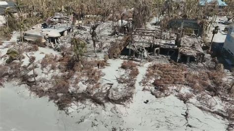 drone footage shows extent  damage   sanibel island  hurricane ian latest