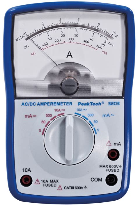 peaktech  amperemeter analog   ac dc bei reichelt elektronik