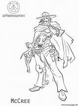 Mccree Overwatch Coloriage sketch template