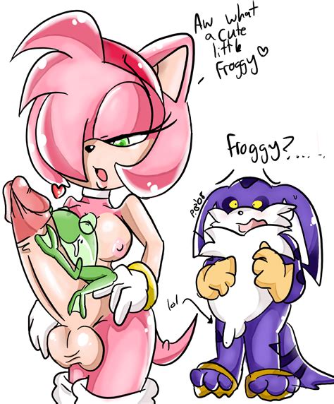 rule 34 amphibian amy rose anthro big the cat breasts clothes dickgirl footwear frog froggy