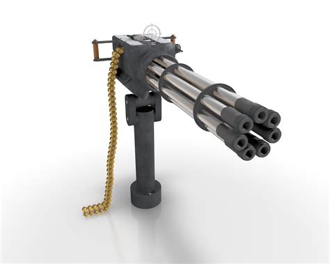 machine gun   model cgtrader