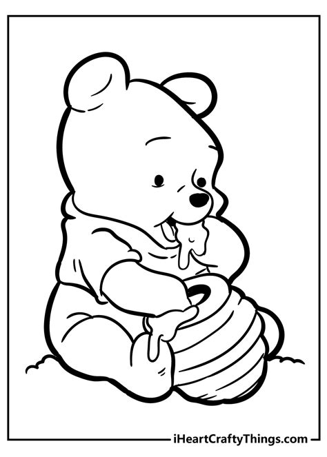 baby winnie  pooh  piglet coloring pages