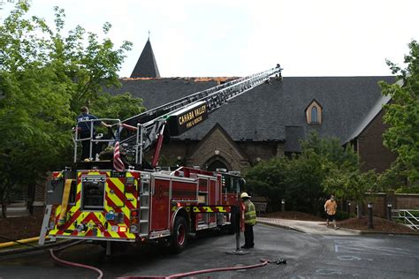 st marks  evangelist catholic church damaged  fire caused