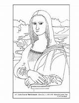 Mona Coloring Crafter sketch template