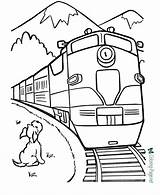 Coloring Train Pages Trains Printable Below Click sketch template