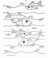 Fish Coloring Pages Color Number Animal Printable Popular Coloringhome sketch template