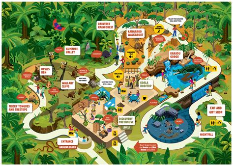 australia zoo map
