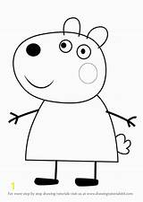 Suzy Peppa Drawing Tutorials Divyajanani sketch template