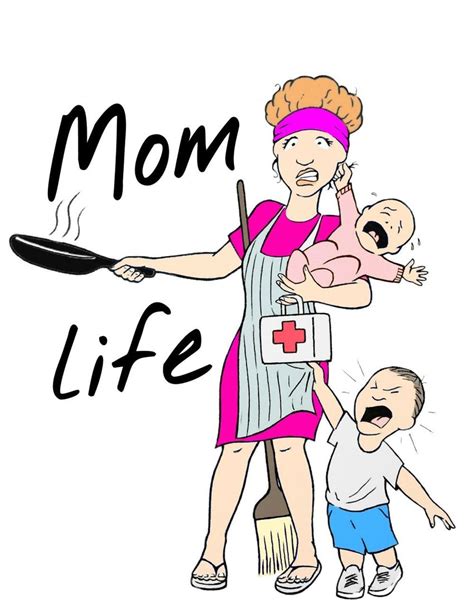 mom life illustration by tim addison