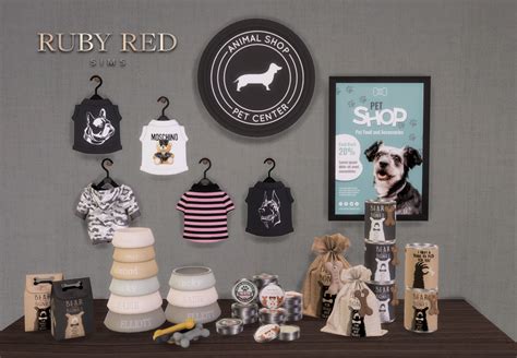 ruby red sims february sims  pet shop cc set early access