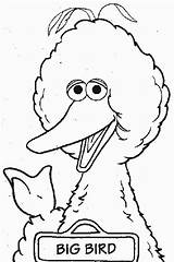 Bird Sesame Elmo Sheets Uccelli Ernie Coloringbookfun Bert Cliparts Disegno Charactor Malvorlagen N3 sketch template
