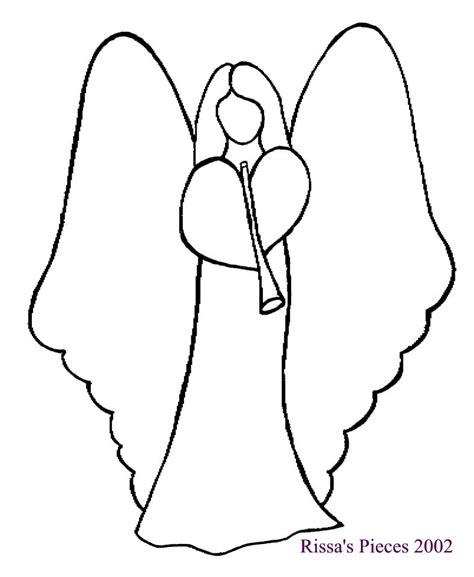 simple angel template  christmas angel clip