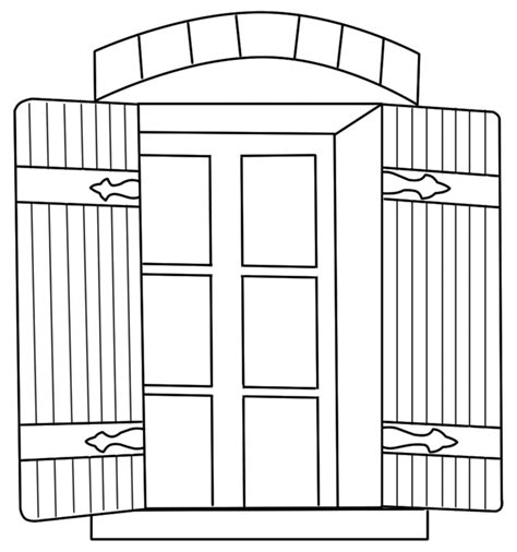 coloring pages window objects printable coloring pages