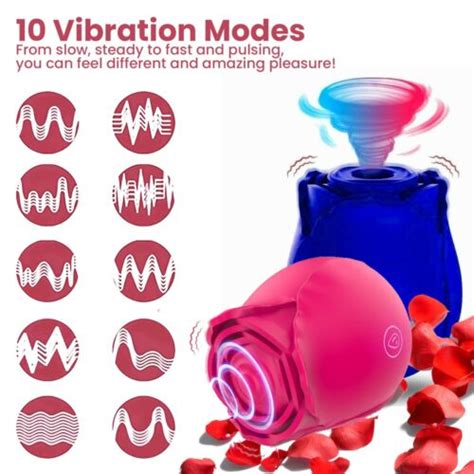 Rose Vibrator Sucking Clit G Spot Vagina Sex Toys For Women To Reach