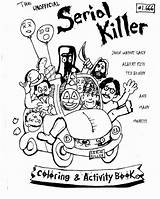 Coloring Pages Book Alphabet Bloody Serial Killer Printable sketch template