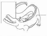 Coloring Alligator Pages sketch template