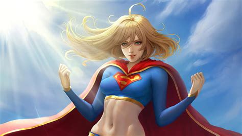 comics supergirl aqua eyes blonde dc comics girl hd wallpaper