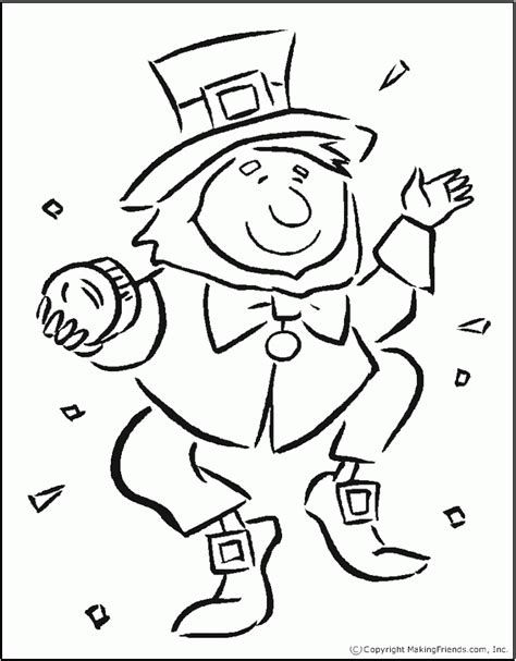girl leprechaun coloring pages coloring home