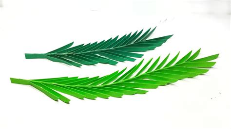 diy paper palm leaves paper palm leaf easy paper craft youtube
