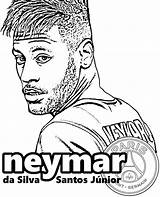 Neymar Coloriage Dessin sketch template