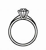 Ring Diamond Clipart Cliparts Coloring Pages Clip Rings Engagement Trends Favorites Add sketch template