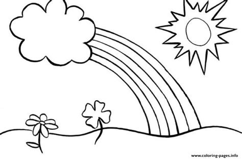 rainbow coloring pages  kids flowers sun coloring page printable