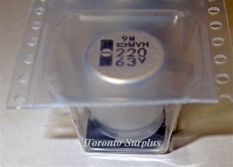 nippon chemi  mvh series surface mount aluminum electrolytic capacitor  bnib