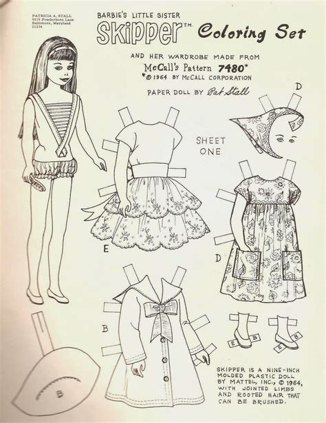 dream house barbie skipper coloring pages