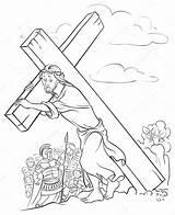 Crucifixion Easter Christianpartyfavors Cristo Christianchildrensauthors sketch template