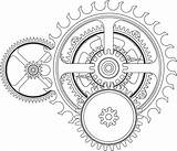 Steampunk Gear Tattoo Gears Drawing Cogs Clock Line Heart Stencil Mechanical Stencils Brade Drawings Biomechanical Deviantart Wip Pocket Getriebe Dessin sketch template