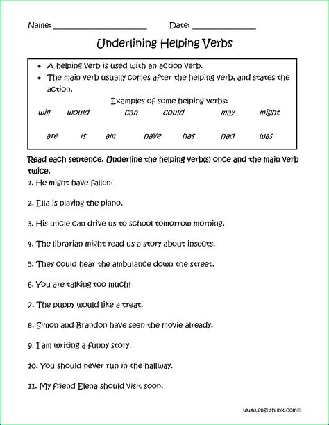 grade irregular verbs worksheets  worksheet resume examples