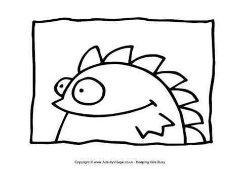 rock monster coloring page coloring pages