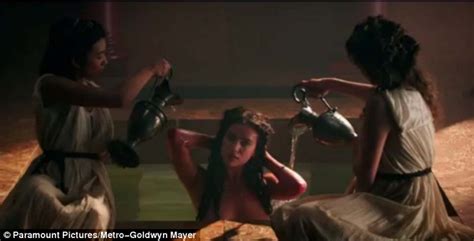 irina shayk strips off as she makes film debut in epic fantasy hercules daily mail online