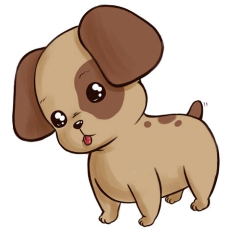 cute anime cartoon puppy  image