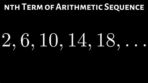 learn   find  nth term   arithmetic sequence