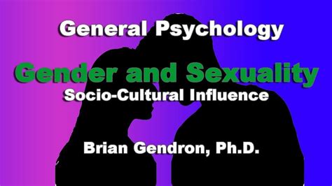 sex and gender socio cultural influences youtube