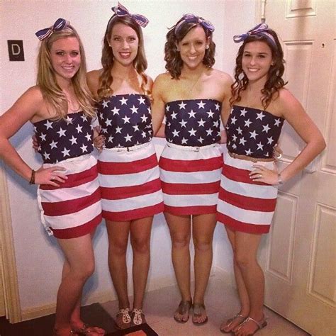 went to an abc party with my girls made dresses out of american flags