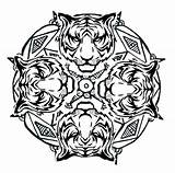 Coloring Mandala Pages Wolf Printable Animal Animals Lion Color Complementary Hard Mandalas Getcolorings Drawing Mandela Getdrawings Kids Tigers Library Clipartmag sketch template