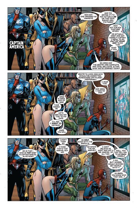 New Avengers 50 Why Is Ms Marvel Bending Over Carol