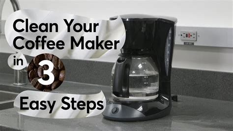 deep clean  auto drip coffee maker   easy steps coffee