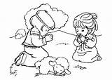 Bible Coloring Pages Printable Kids Christian Toddlers Character Praying Story Stories Religious School Characters Clipart Sunday Child Drawing Children Coloring4free sketch template